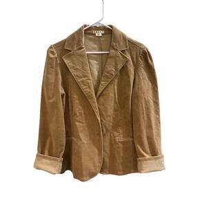 VINTAGE BLAZER - TAN - SIZE XL - CORDUROY Y2K